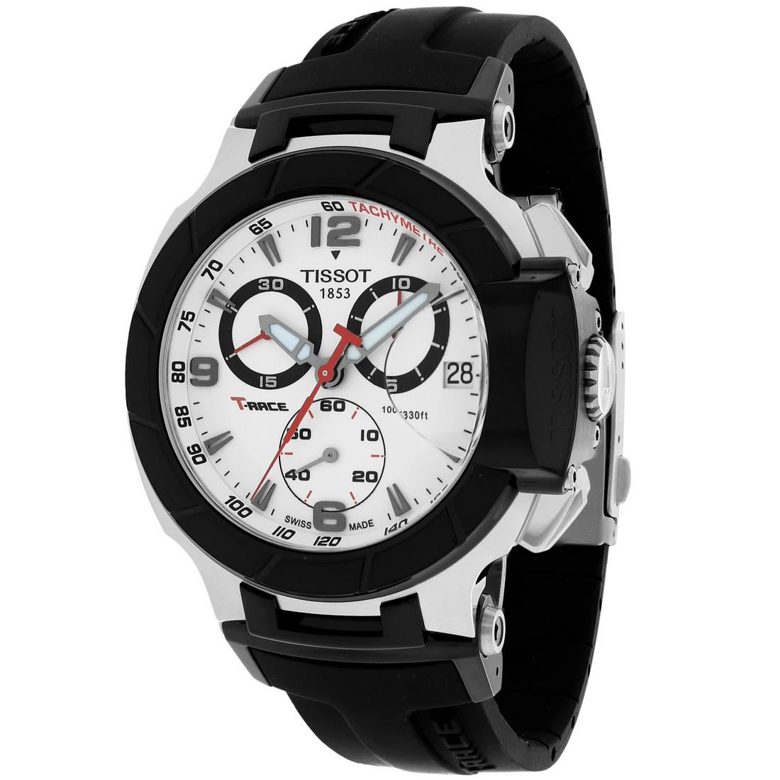 Tissot Men's T-Race Round Stainless Steel Case White: Gov. File: H-81721 Tissot Men's T-Race Round Stainless Steel Case White Dial Sapphire Push/Pull Quartz Watch (Vault_M) Asset Type: Watch Shipping: $19.95