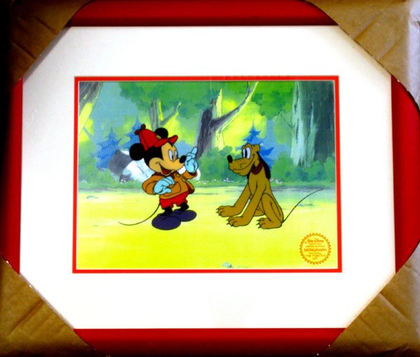Limited Edition Walt Disney Mickey & Pluto Serigraph: Limited Edition Walt Disney Mickey and Pluto Serigraph - Thank you for viewing this Item. We hope that you are successful in your bidding. For over 30 years we have given the best possible customer se