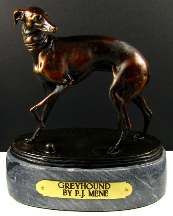 Pierre Jules Mene Bronze Reissue - Greyhound: Pierre Jules Mene Bronze Reproduction - Greyhound - Thank you for viewing this Item. We hope that you are successful in your bidding. For over 30 years we have given the best possible customer service