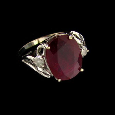 APP: $9.8k 14kt. White Gold 4.23CT Ruby & Diamond Ring: 14 kt. White Gold, 4.23CT Ruby and Diamond Ring - Thank you for viewing this Item. We hope that you are successful in your bidding. For over 30 years we have given the best possible customer service t