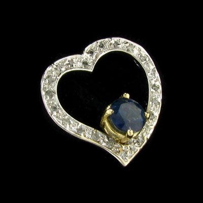APP: 1.2k 14kt. Y/W Gold, .58CT Sapphire & Diamond Ring: 14 kt. Y/W Gold, .58CT Sapphire and Diamond Ring - Thank you for viewing this Item. We hope that you are successful in your bidding. For over 30 years we have given the best possible customer service