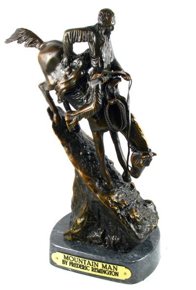 Frederic Remington Bronze Reissue - Mountain Man: Frederic Remington Reproduction - Mountain Man - Thank you for viewing this Item. We hope that you are successful in your bidding. For over 30 years we have given the best possible customer service to