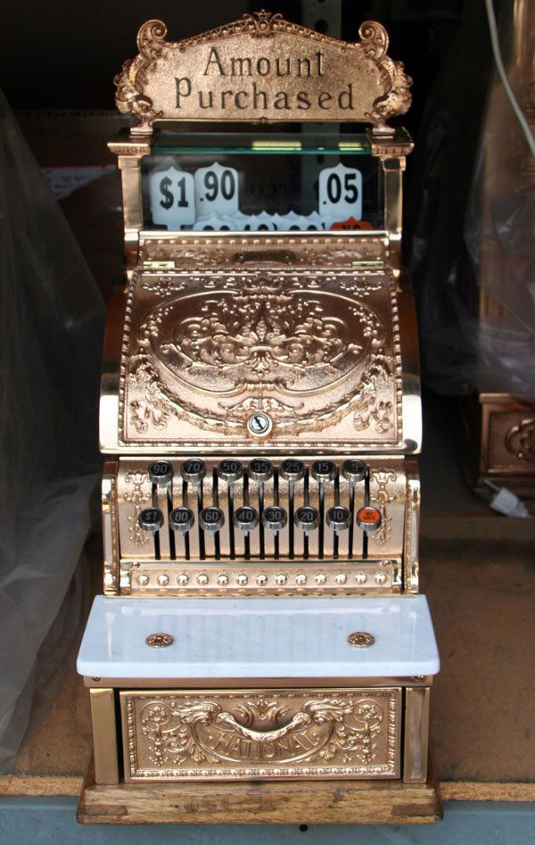 Antique 1920's Candy Store Cash Register - Gold: Antique 1920's Candy Store Cash Register - Gold - Thank you for viewing this Item. We hope that yo