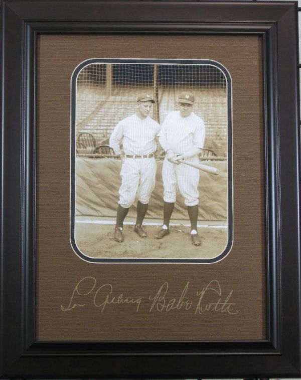 Babe Ruth and Lou Gehrig: Babe Ruth and Lou Gehrig - Thank you for viewing this Item. We hope that you are successful in your bidding. For over 30 years we have given the best possible customer service to our 1000's of repeat