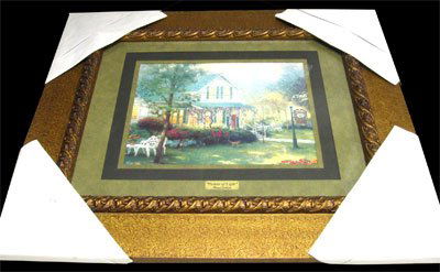 THOMAS KINKADE - Painter of Light - Framed Print: Museum Framed Calendar Print - Thank you for viewing this Item. We hope that you are successful in your bidding. For over 30 years we have given the best possible customer service to our 1000's of rep