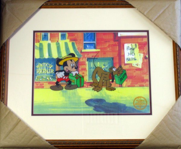 Limited Edition Walt Disney Mickey & Pluto Serigraph: Limited Edition Walt Disney Mickey and Pluto Serigraph - Thank you for viewing this Item. We hope that you are successful in your bidding. For over 30 years we have given the best possible customer se