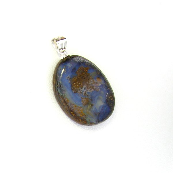 Boulder Opal & Sterling Silver Pendant: Boulder Opal and Sterling Silver Pendant - Thank you for viewing this Item. We hope that you are successful in your bidding. For over 30 years we have given the best possible customer service to our 1