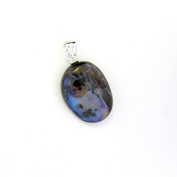 Boulder Opal & Sterling Silver Pendant: Boulder Opal and Sterling Silver Pendant - Thank you for viewing this Item. We hope that you are successful in your bidding. For over 30 years we have given the best possible customer service to our 1