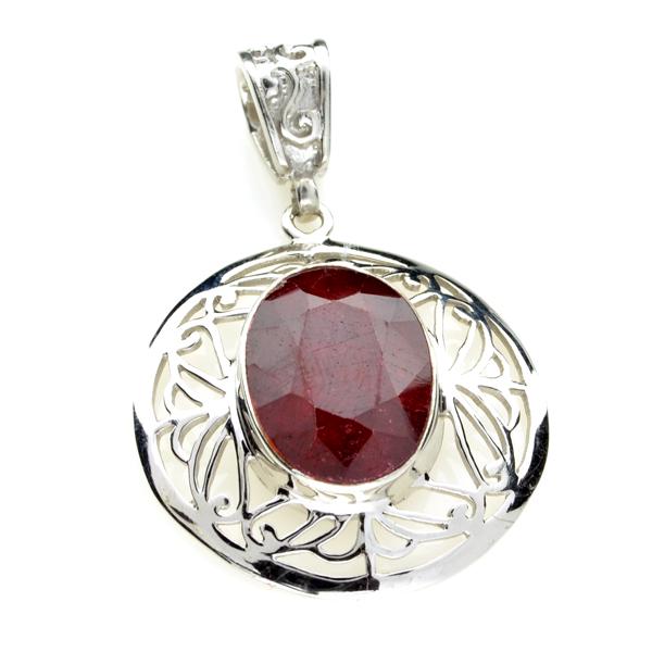 APP: 1.2k Fine Jewelry Designer Sebastian 15.00CT Oval: Gov. File: K-02745 Fine Jewelry Designer Sebastian 15.00CT Oval Mixed Cut Ruby and Sterling Silver Pendant Retail Replacement Value:$1.1K Asset Type: Pendant Shipping: $19.95