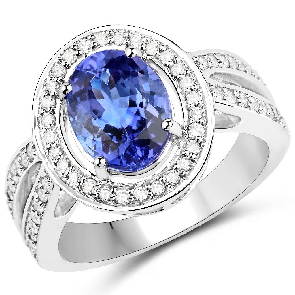 APP: 10.9k Gorgeous 14KT. White Gold 2.77 Tanzanite and: Gov. File: H-58026 Gorgeous 14KT. White Gold 2.77 Tanzanite and Diamond Ring -PNR- Retail Replacement Value: $10.9K Asset Type: 14KT. Ring Shipping: $19.95
