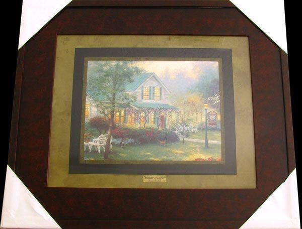THOMAS KINKADE - Painter of Light - Framed Print: Thomas Kinkade, Museum Framed Calendar Print - Thank you for viewing this Item. We hope that you are successful in your bidding. For over 30 years we have given the best possible customer service to o