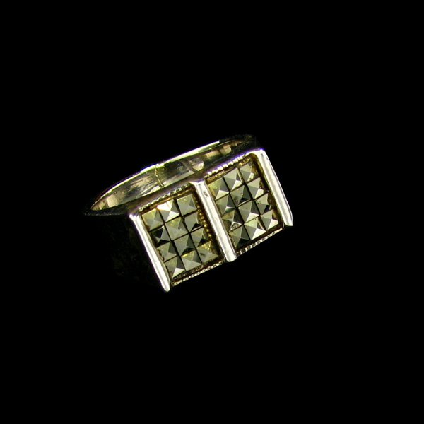 Marcasite & Sterling Silver Ring: Marcasite and Sterling Silver Ring - Thank you for viewing this Item. We hope that you are successful in your bidding. For over 30 years we have given the best possible customer service to our 1000's 