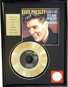 Elvis Presley ''It's Now or Never'' Gold Record: ELVIS PRESLEY "It's Now Or Never" - Thank you for viewing this Item. We hope that you are successful in your bidding. For over 30 years we have given the best possible customer service to ou