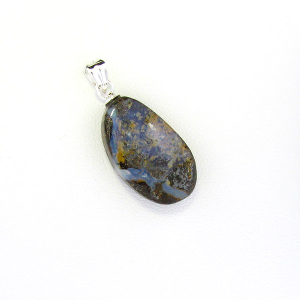 Boulder Opal & Sterling Silver Pendant: Boulder Opal and Sterling Silver Pendant - Thank you for viewing this Item. We hope that you are successful in your bidding. For over 30 years we have given the best possible customer service to our 1