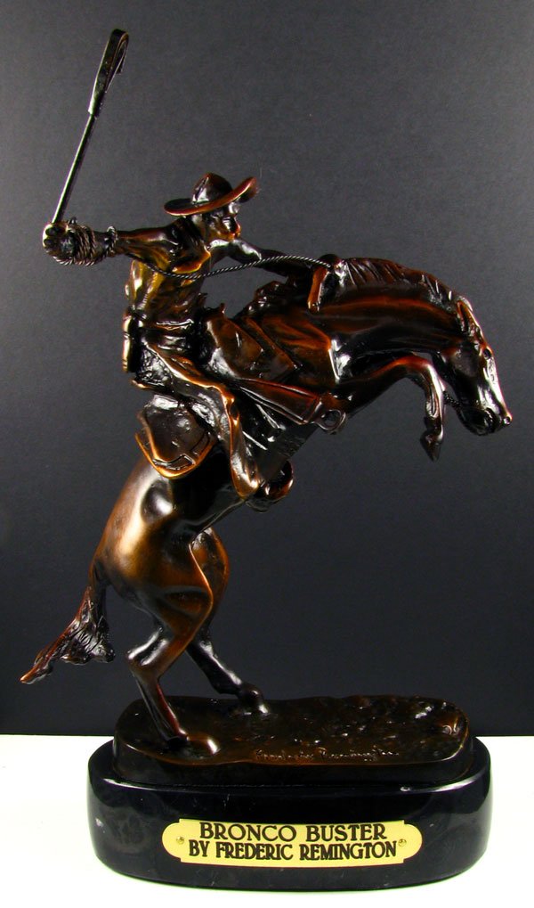 Frederic Remington Bronze Reissue - Bronco Buster: Frederic Remington Reproduction - Bronco Buster - Thank you for viewing this Item. We hope that you are successful in your bidding. For over 30 years we have given the best possible customer service t