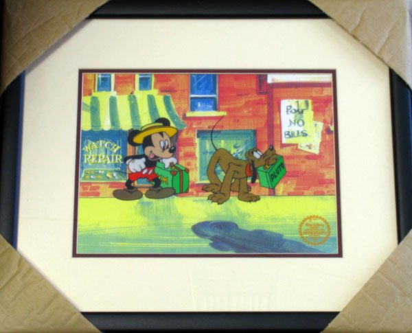 Limited Edition Walt Disney Mickey & Pluto Serigraph: Limited Edition Walt Disney Mickey and Pluto Serigraph - Thank you for viewing this Item. We hope that you are successful in your bidding. For over 30 years we have given the best possible customer se