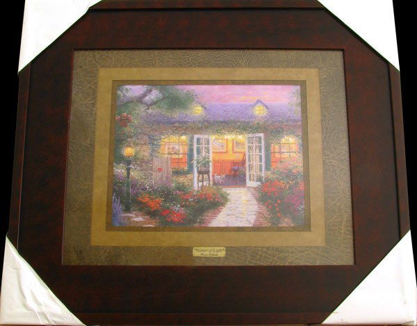 THOMAS KINKADE - Painter of Light - Framed Print: Thomas Kinkade, Museum Framed Calendar Print - Thank you for viewing this Item. We hope that you are successful in your bidding. For over 30 years we have given the best possible customer service to o