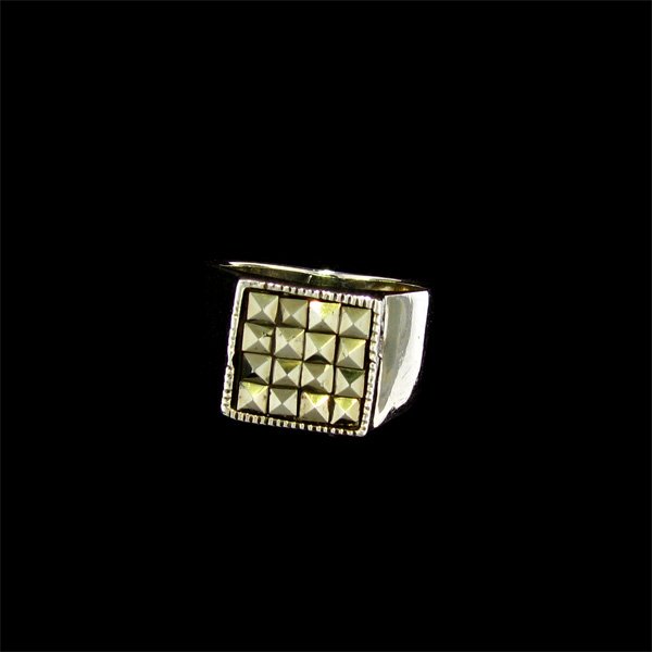 Marcasite & Sterling Silver Ring: Marcasite and Sterling Silver Ring - Thank you for viewing this Item. We hope that you are successful in your bidding. For over 30 years we have given the best possible customer service to our 1000's 