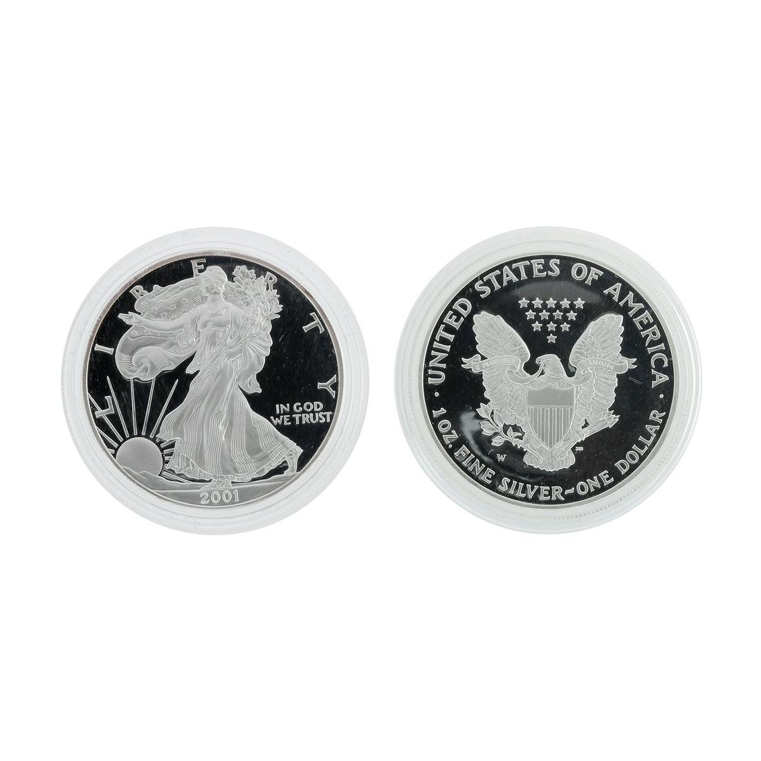 2001 U.S. American Eagle One oz Proof Silver Bullion: Gov. File: C-94153 2001 U.S. American Eagle One oz Proof Silver Bullion Dollar Coin Asset Type: Eagle Coin Shipping: $9.95