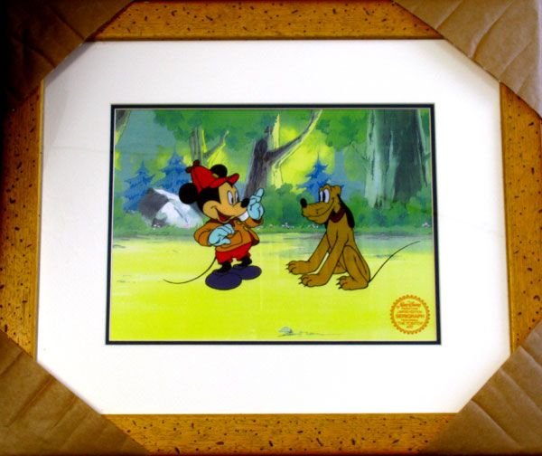 Limited Edition Walt Disney Mickey & Pluto Serigraph: Limited Edition Walt Disney Mickey and Pluto Serigraph - Thank you for viewing this Item. We hope that you are successful in your bidding. For over 30 years we have given the best possible customer se