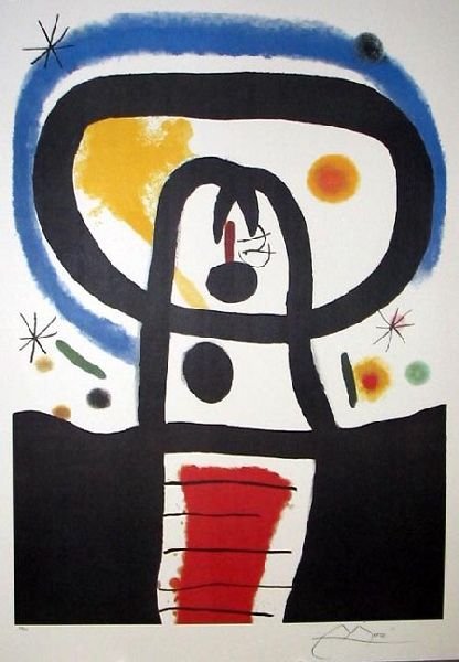 JOAN MIRO Equinox Print, Limited Edition: JOAN MIRO: Equinox Print - Bid with outmost confidence from GAA. We have been in business for over 35 years, and pride ourselves on perfect customer service. For more information on this item, please 