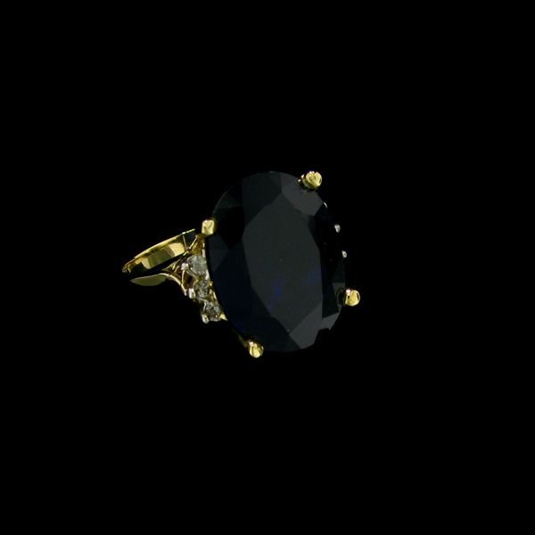 APP: 2.5k 14 kt. Gold, 12.82CT Kyanite & Diamond Ring: 14 kt. Gold, 12.82CT Kyanite and Diamond Ring - Bid with outmost confidence from GAA. We have been in business for over 35 years, and pride ourselves on perfect customer service. For more information