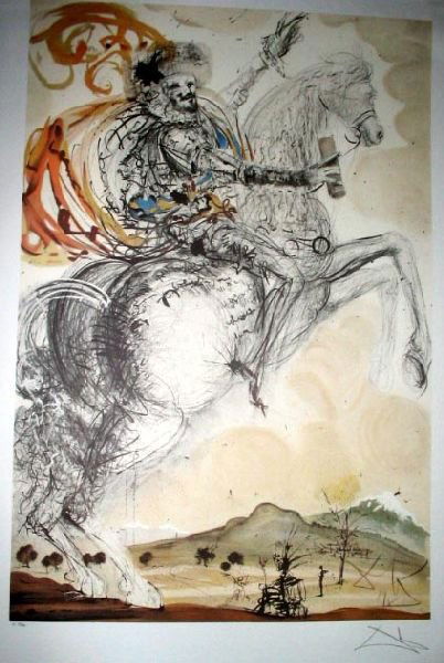 SALVADOR DALI El Cid Print, Limited Edition: SALVADOR DALI: El Cid Print - Bid with outmost confidence from GAA. We have been in business for over 35 years, and pride ourselves on perfect customer service. For more information on this item, plea