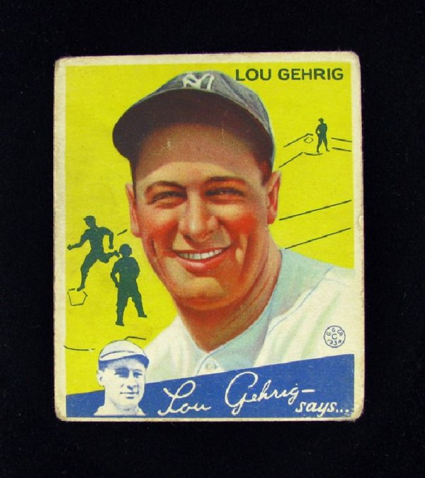 Lou Gehrig No.37 Goudey BP $850-$4,750 Base Ball C: Lou Gehrig No.37 Goudey BP $850-$4,750 Base Ball Card - Thank you for viewing this Item. We hope that you are successful in your bidding. For over 30 years we have given the best possible customer ser