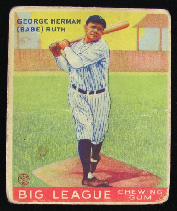 Babe Ruth No.144 Goudey BP $1,350-$8,000 Base Ball: Babe Ruth No.144 Goudey BP $1,350-$8,000 Base Ball Card - Thank you for viewing this Item. We hope that you are successful in your bidding. For over 30 years we have given the best possible customer s