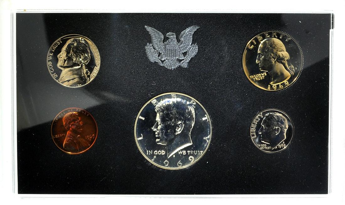 1969 United States Proof Coin Set: Gov. File: C-46686 1969 United States Proof Coin Set Asset Type: Coin Set Shipping: $9.95