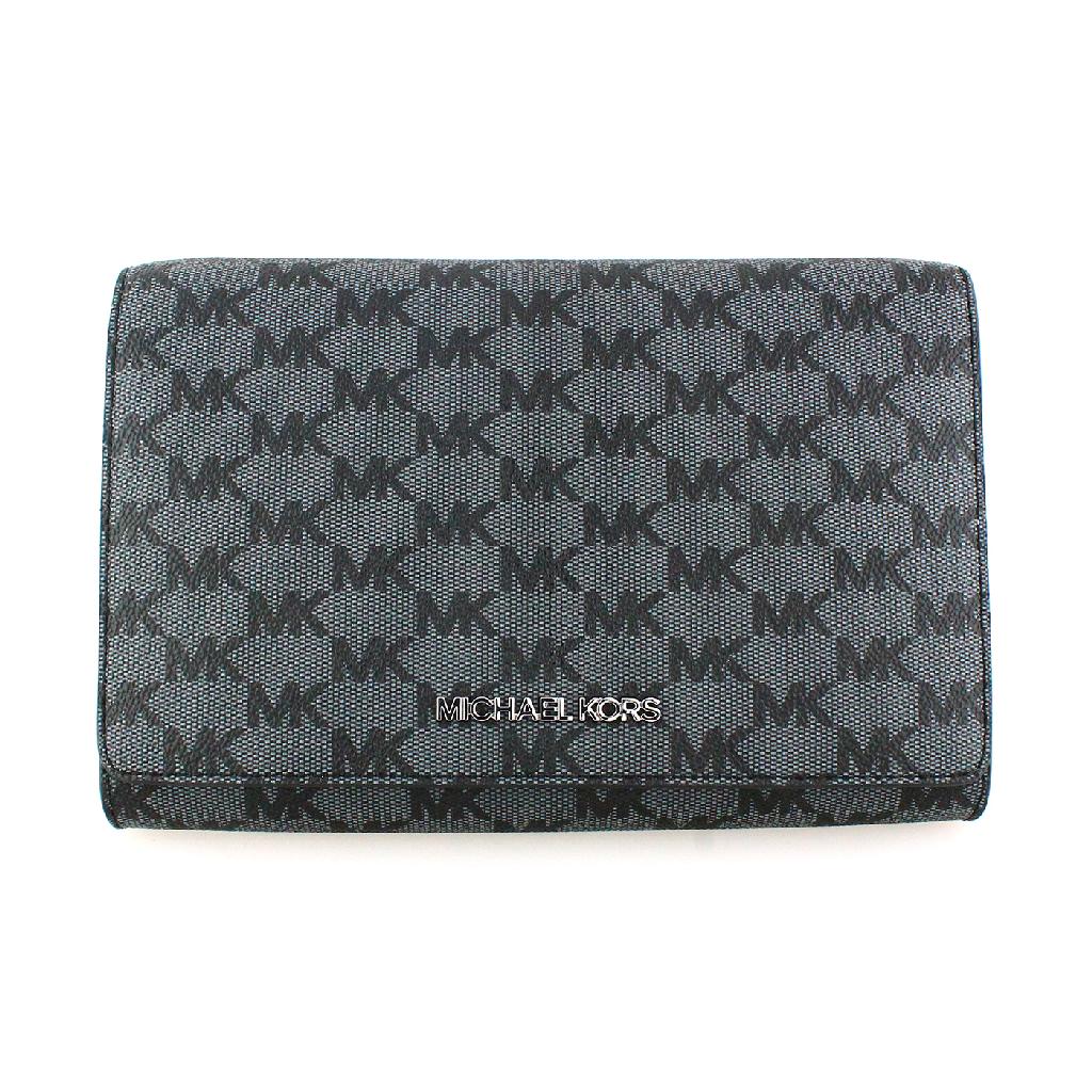 Gorgeous Brand New Never Used MICHAEL KORS "JET SET: Gov. File: T-18722 Gorgeous Brand New Never Used MICHAEL KORS '''' JET SET ITEM BLACK '''' LG MF XBODY CLUTCH . Tag Price $298.00 Asset Type: Purses Shipping: $29.95