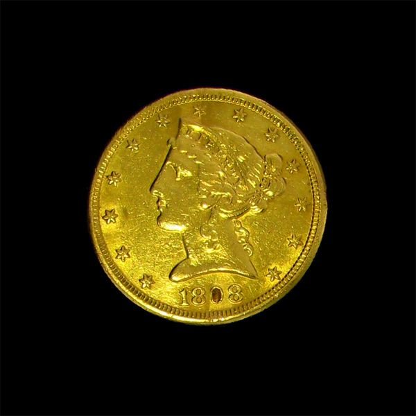 1898-S $5 U.S. Liberty Head Gold Coin - Investment: 1898-S $5 U.S. Liberty Head Gold Coin - Bid with utmost confidence from GAA. We have been in business for over 35 years, and pride ourselves on perfect customer service. For more information on this i
