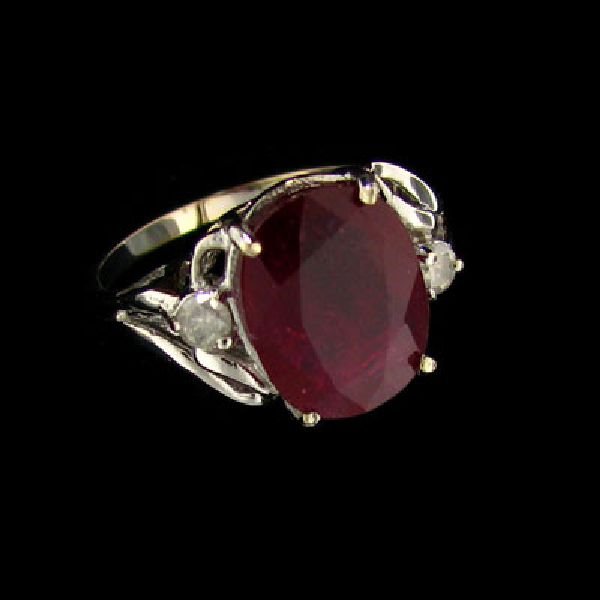 APP: 9.8k 14 kt. White Gold, 4.23CT Ruby & Diamond Ring: 14 kt. White Gold, 4.23CT Ruby and Diamond Ring - Appraisal Value: $9.7K - Bid with utmost confidence from GAA. We have been in business for over 35 years, and pride ourselves on perfect customer serv
