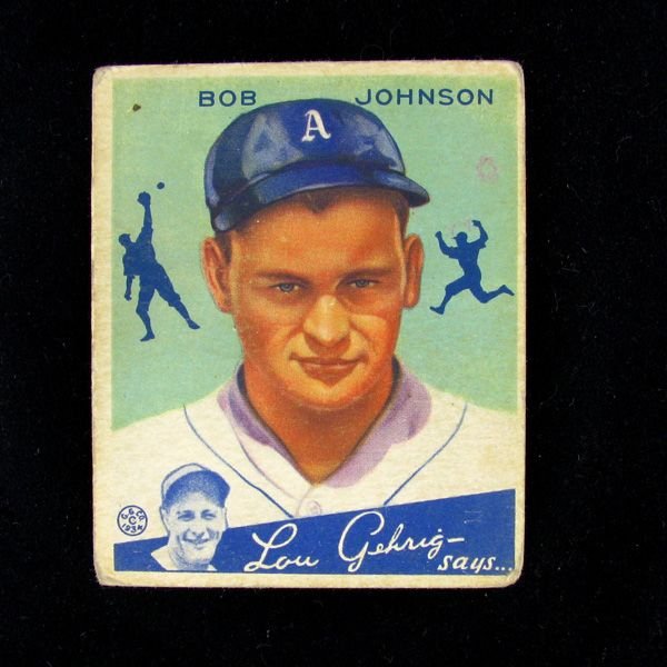 Bob Johnson #68 BP $25-160 1934 Goudey Baseball Card: Bob Johnson #68 BP $25-160 1934 Goudey Base Ball Card - Bid with utmost confidence from GAA. We have been in business for over 35 years, and pride ourselves on perfect customer service. For more infor