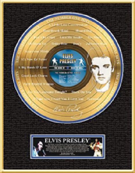 ELVIS PRESLEY "The Number One Hits" Etched Gold LP: ELVIS PRESLEY "The Number One Hits" - Bid with utmost confidence from GAA. We have been in business for over 35 years, and pride ourselves on perfect customer service. For more information o