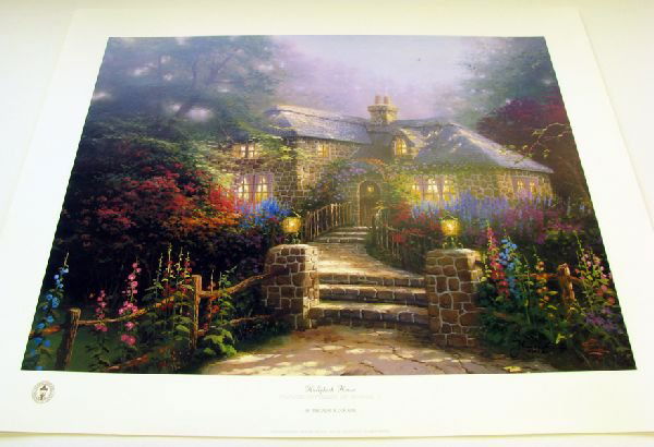 Thomas Kinkade Hand Signed & Certified Print: Thomas Kinkade Hand Signed and Certified Print - Bid with utmost confidence from GAA. We have been in business for over 35 years, and pride ourselves on perfect customer service. For more information