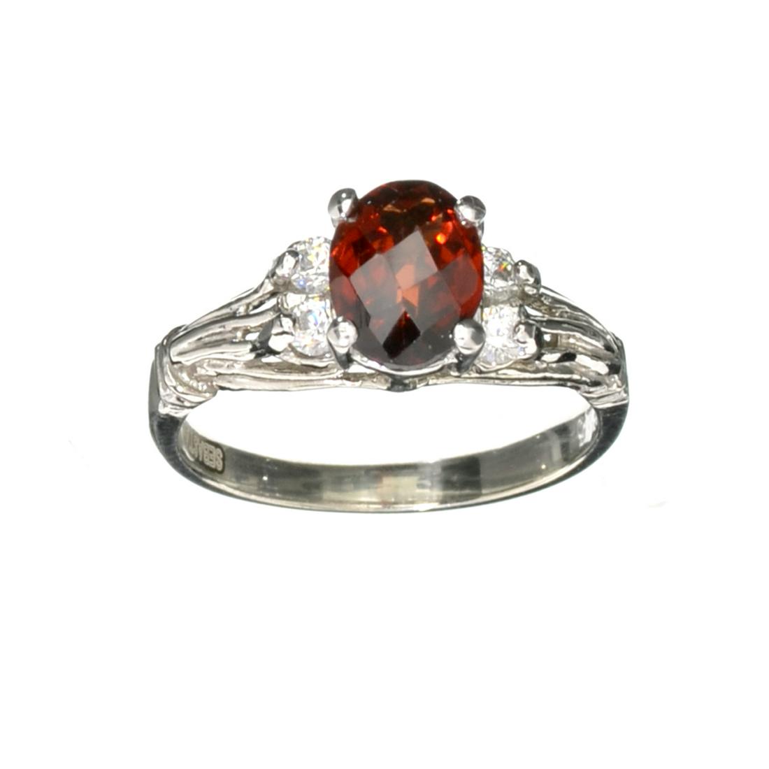 Fine Jewelry Designer Sebastian 1.84CT Almandite Garnet: Gov. File: H-29660 Fine Jewelry Designer Sebastian, 1.84CT Almandite Garnet And White Topaz Sterling Silver Ring Retail Replacement Value: $0.5K Asset Type: Sterling Silver Ring Shipping: $19.95