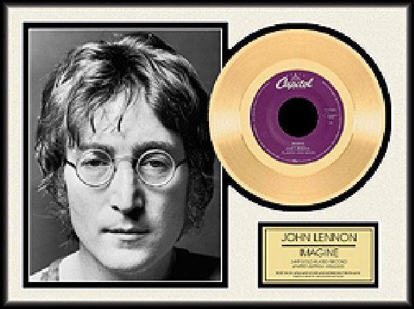 JOHN LENNON "Imagine" Gold 45: JOHN LENNON "Imagine" - Bid with utmost confidence from GAA. We have been in business for over 35 years, and pride ourselves on perfect customer service. For more information on this item, p