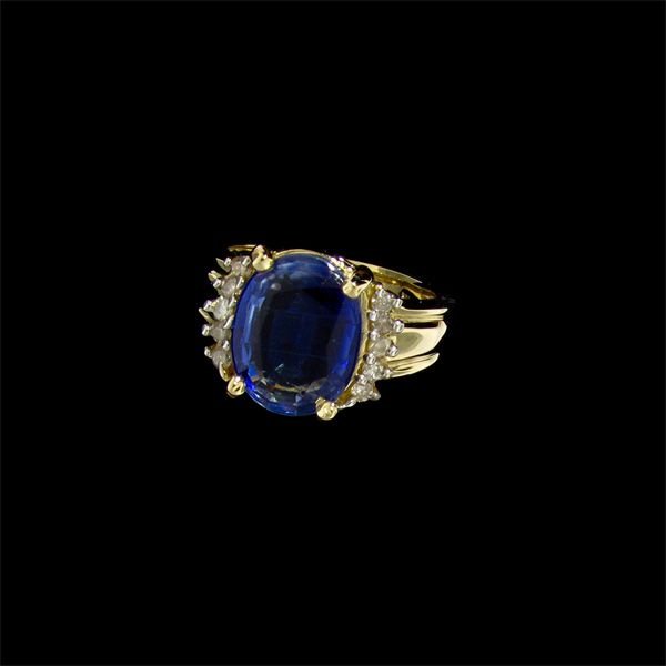 APP: 2.5k 14 kt. Gold, 3.61CT Kyanite & Diamond Ring: 14 kt. Gold, 3.61CT Kyanite and Diamond Ring - Appraisal Value: $2.4K - Bid with utmost confidence from GAA. We have been in business for over 35 years, and pride ourselves on perfect customer service