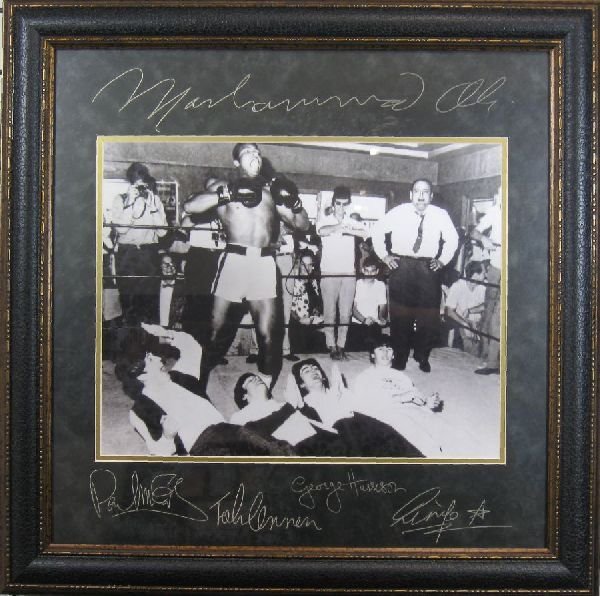 Ali Meets The Beatles - Plate Signatures: Ali Meets The Beatles - Thank you for viewing this Item. We hope that you are successful in your bidding. For over 30 years we have given the best possible customer service to our 1000's of repeat buy