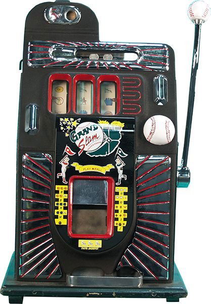 Antique 5 Cent Mills Grand Slam Slot Machine w/ Keys: 5 Cent Mills Grand Slam Slot Machine w/ Keys - Thank you for viewing this Item. We hope that you are successful in your bidding. For over 30 years we have given the best possible customer service to o