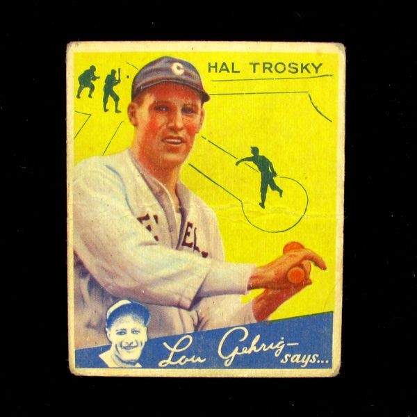 Hal Trosky #76 BP $50-$250 Goudey Baseball Card: Hal Trosky #76 BP $50-$250 Goudey Baseball Card - Bid with utmost confidence from GAA. We have been in business for over 35 years, and pride ourselves on perfect customer service. For more informat