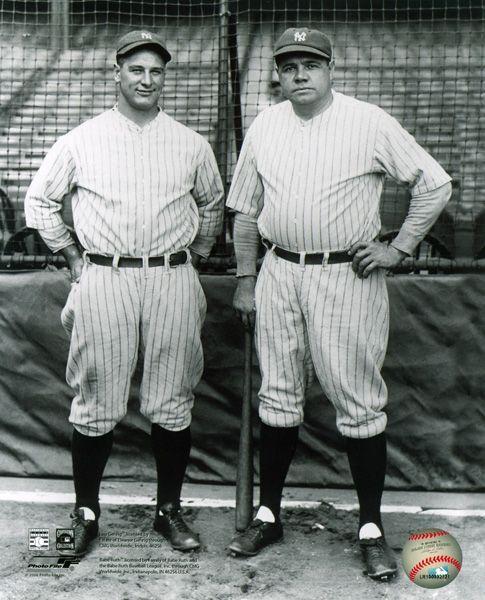 Babe Ruth & Lou Gehrig Full Body Pinstripes Photograph: Babe Ruth & Lou Gehrig Full Body Pinstripes Photograph - Bid with utmost confidence from GAA. We have been in business for over 35 years, and pride ourselves on perfect customer service. For more info