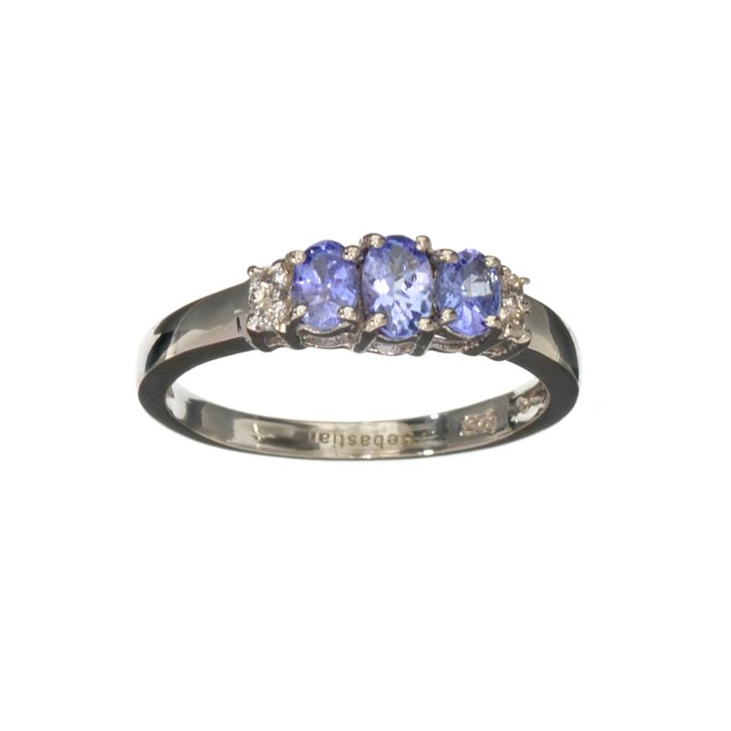 APP: 0.7k Fine Jewelry 0.70CT Oval Cut Tanzanite And: Gov. File: H-20844 Fine Jewelry 0.70CT Oval Cut Tanzanite And White Sapphire Sterling Silver Ring Retail Replacement Value: $0.7K Asset Type: Sterling Silver Ring Shipping: $19.95