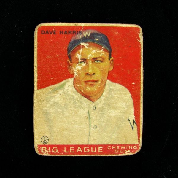 Dave Harris #9 BP $45-$250 Goudey Baseball Card: Dave Harris #9 BP $45-$250 Goudey Baseball Card - Bid with utmost confidence from GovernmentAuction.com. We have been in business for over 35 years, and pride ourselves on perfect customer service.