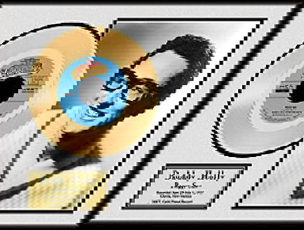 BUDDY HOLLY "Peggy Sue" Gold Record: BUDDY HOLLY "Peggy Sue" - Bid with utmost confidence from GovernmentAuction.com. We have been in business for over 35 years, and pride ourselves on perfect customer service.