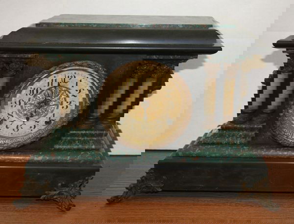 Very Ornate Antique Mantel Clock 1920's: Very Ornate Antique Mantel Clock 1920's-Thank you for viewing this Item. We hope that you are successful in your bidding. For over 30 years we have given the best possible customer