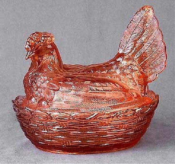 Pink Depression Hen-6.5 in.: Pink Depression Hen-6.5 in. - Bid with utmost confidence from GovernmentAuction.com. We have been in business for over 35 years, and pride ourselves on perfect customer service.