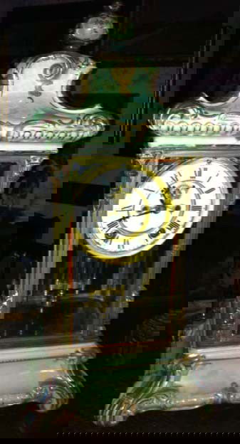 Ansonia Clock Crystal regulator #3 Mercury pendulum ope: Ansonia Clock Crystal regulator #3 Mercury pendulum open escapement front- Thank you for viewing this Item. We hope that you are successful in your bidding. For ove