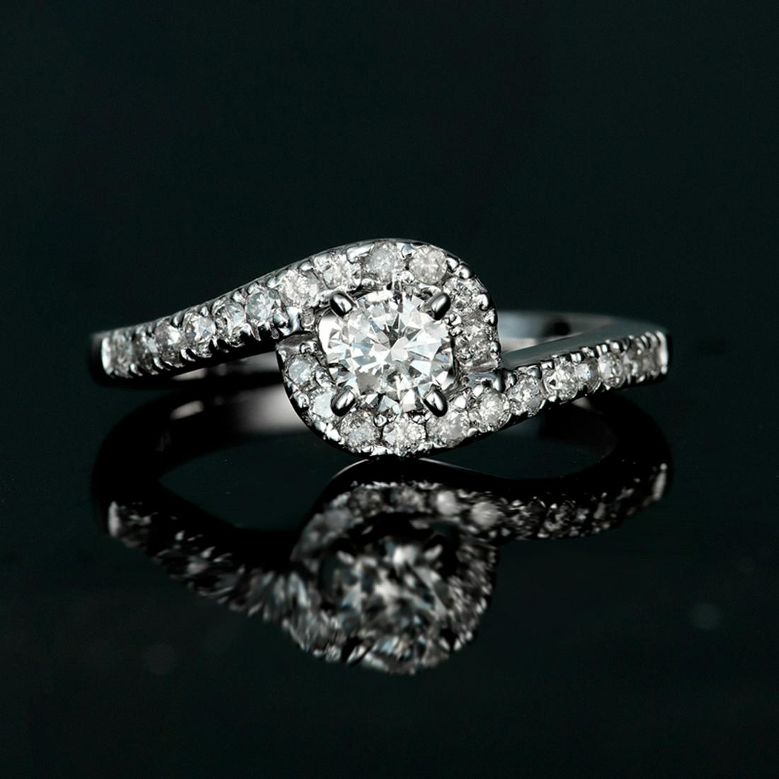 APP: 2.5k *Fine Jewelry 14 kt. White Gold, 0.50CT Round: Gov. File: H-46883 *Fine Jewelry 14KT.. White Gold, 0.50CT Round Brilliant Cut Diamond Engagement Ring (VGN A-59) (Vault V) Retail Replacement Value: $2.5K Asset Type: 14KT. RingShipping: $19.95